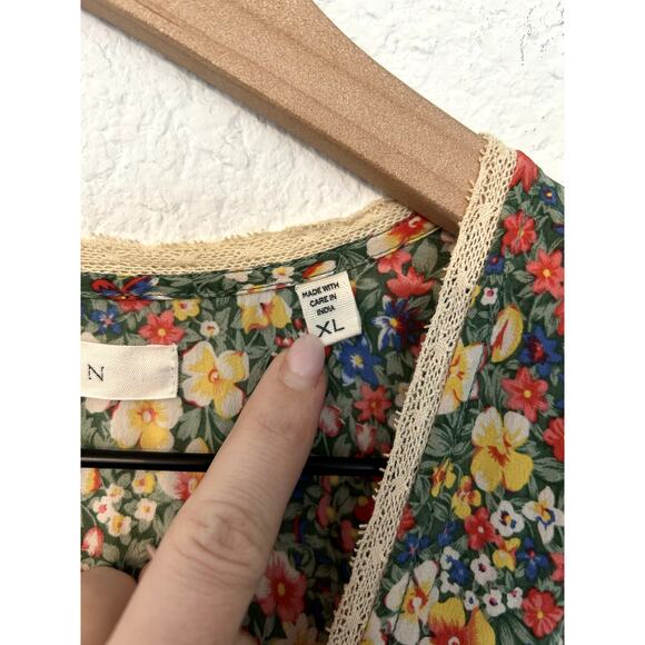 Doen Catskill Dress in Green Valley Floral XL - Picture 4 of 6